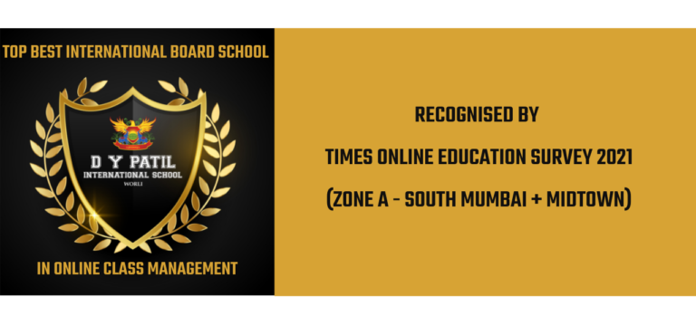 Top Best International Board School in online class management (Zone A - South Mumbai + Midtown) by Times online education survey 2021